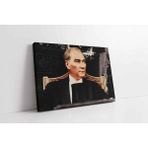 Tablosan Atatürk Otururken Kanvas Tablo 35 X 50 Cm Ka02026