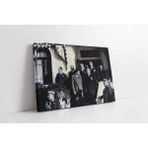 Tablosan Atatürk Sohbet Ederken Kanvas Tablo 90 X 130 Cm Ka02051