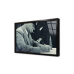 Tablosan Atatürk Yazı Yazarken Çerçeveli Cam Tablo 20X30 Cm Ca02133