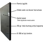 Tablosan Ay Yıldızlı Bayrak Önünde Genç Atatürk Çerçeveli Cam Tablo30x60 cm Ca02090 30x60 cm