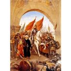 Tablosan B-21-194 Fatihin Istanbula Girişi Fausto Zonaro Kanvas Tablo