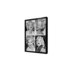 Tablosan Beyaz Gecelikle Marilyn Monroe Çerçeveli Cam Tablo 30X40 Cm Ca31273