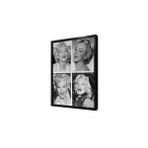 Tablosan Beyaz Gecelikle Marilyn Monroe Çerçeveli Mdf Tablo 60 X 80 Cm Ma31273