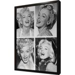 Tablosan Beyaz Gecelikle Marilyn Monroe Çerçeveli Mdf Tablo
