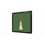 Tablosan Beyaz Vazoda Çiçek Çerçeveli Mdf Tablo 60 X 60 Cm Mb33130