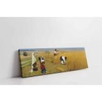 Tablosan Çalışan Yaşlı Kadınlar Kanvas Tablo 90 X 360 Cm Kb17096