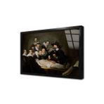 Tablosan Dr. Nicolaes Tulpun Anatomi Dersi Rembrandt Çerçeveli Cam Tablo 30X40 Cm Cb22037