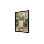 Tablosan Eski Dünya Haritası Çerçeveli Cam Tablo 20X30 Cm Ca12058