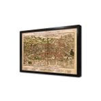Tablosan Eski Dünya Haritası Çerçeveli Mdf Tablo 20 X 30 Cm Ma12060