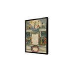 Tablosan Eski Dünya Haritası Çerçeveli Mdf Tablo 30 X 40 Cm Ma12058