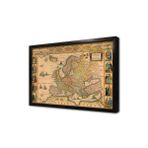 Tablosan Eski Dünya Haritası Çerçeveli Mdf Tablo 35 X 50 Cm Ma12063