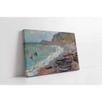 Tablosan Etreat Sahili Claude Monet Kanvas Tablo 140 X 185 Cm Kb22073