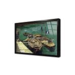 Tablosan Fransız Bayraklı Kayık Çerçeveli Cam Tablo 50X70 Cm Cb17026