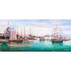 Tablosan Istanbul Ortaköy Camii Kanvas Tablo 120x240 cm Kb16105 120x240 cm