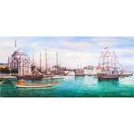 Tablosan Istanbul Ortaköy Camii Kanvas Tablo 40x80 cm Kb16105 40x80 cm