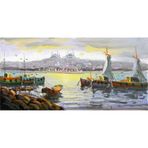 Tablosan Istanbul Tarihi Yarımada Kanvas Tablo 100x200 cm Kb16184 100x200 cm