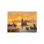 Tablosan Istanbul Tekneler Ve Kız Kulesi Kanvas Tablo 100X150 Cm Kb16193 100X150 Cm, KB16193, 8687879479106