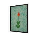 Tablosan Kırmızı Lale Ebru Çerçeveli Mdf Tablo 30 X 40 Cm Mb10094