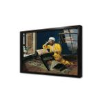 Tablosan Kuran Okuyan Adam Çerçeveli Cam Tablo 50X70 Cm Cb21383