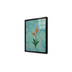 Tablosan Laleler Ebru Çerçeveli Cam Tablo 50X70 Cm Cb10093