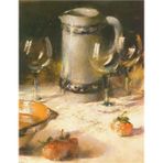 Tablosan Mandalina Ve Sarap Bardakları Kanvas Tablo 100x130 cm Kb18064 100x130 cm