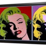 Tablosan Marliyn Monroe Pop Art Çerçeveli Cam Tablo