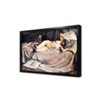 Tablosan Naked Woman Lying On A Couch Çerçeveli Cam Tablo 20X30 Cm Cb19082
