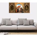 Tablosan Nazar Ayeti Fatih Sultah Mehmed Tuğra Kanvas Tablo 20x40 cm B-32-024 20x40 cm