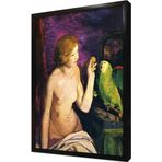 Tablosan Nude Girl And Parrot Çerçeveli Mdf Tablo