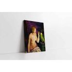 Tablosan Nude Girl And Parrot Kanvas Tablo 120 X 160 Cm Kb19076
