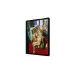 Tablosan Odalisque With A Tambourine Çerçeveli Cam Tablo 50X70 Cm Cb19048