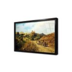 Tablosan Öküz Arabası Çerçeveli Cam Tablo 30X40 Cm Cb20040