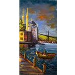 Tablosan Ortaköy Camii Kanvas Tablo 90x180 cm Kb16231 90x180 cm
