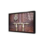 Tablosan Osmanlı Ahşap Oyma Kapı Çerçeveli Cam Tablo 30X40 Cm Ca24025
