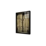 Tablosan Osmanlı Ahşap Oyma Kapı Çerçeveli Cam Tablo 50X70 Cm Ca24022