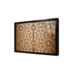 Tablosan Osmanlı Ahşap Oyma Kapı Çerçeveli Cam Tablo 50X70 Cm Ca24047