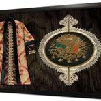 Tablosan Osmanlı Arması Ve Kaftan 2 Çerçeveli Mdf Tablo