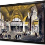 Tablosan Osmanlı Dönemi Ayasofya Mimari Çerçeveli Mdf Tablo