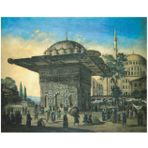 Tablosan Osmanlı Imparatorluğu Dönemi Mescitlerinden Kanvas Tablo 50x70 cm Kb21033 50x70 cm