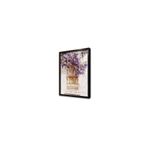 Tablosan Pencere Ve Mor Çiçekler Çerçeveli Cam Tablo, CB33257, 8688679499764
