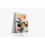 Tablosan Renkli Desenler Ve Botanik Bitkiler İkili Kanvas Tablo Seti 90 X 120 Cm Kb33408