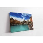 Tablosan Rialto Köprüsü Kanvas Tablo 30 X 40 Cm Ka27535