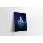Tablosan Sakin Denizde Yelkenli Kanvas Tablo 30 X 40 Cm Ka01021