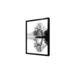 Tablosan Sarmaşıklarla Bürülü Ahşap Köprü Çerçeveli Cam Tablo 30X40 Cm Ca20835