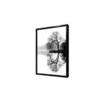 Tablosan Sarmaşıklarla Bürülü Ahşap Köprü Çerçeveli Mdf Tablo 40 X 60 Cm Ma20835