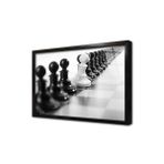 Tablosan Satranç Çerçeveli Cam Tablo 50X70 Cm Ca07261