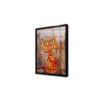 Tablosan Sevimli Kedi Çerçeveli Cam Tablo 30X40 Cm Cb15124