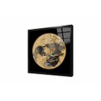 Tablosan Soyut Detaylı Dünya Küre Çerçeveli Cam Tablo 60X60 Cm Cb33270