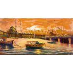 Tablosan Tarihi Yarımadaya Bakarken Kanvas Tablo 140x280 cm Kb16257 140x280 cm
