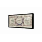 Tablosan Üçlü Dua Ayetel Kürsi Bereket Ve Nazar Ayeti Çerçeveli Cam Tablo 30X60 Cm Cb34011